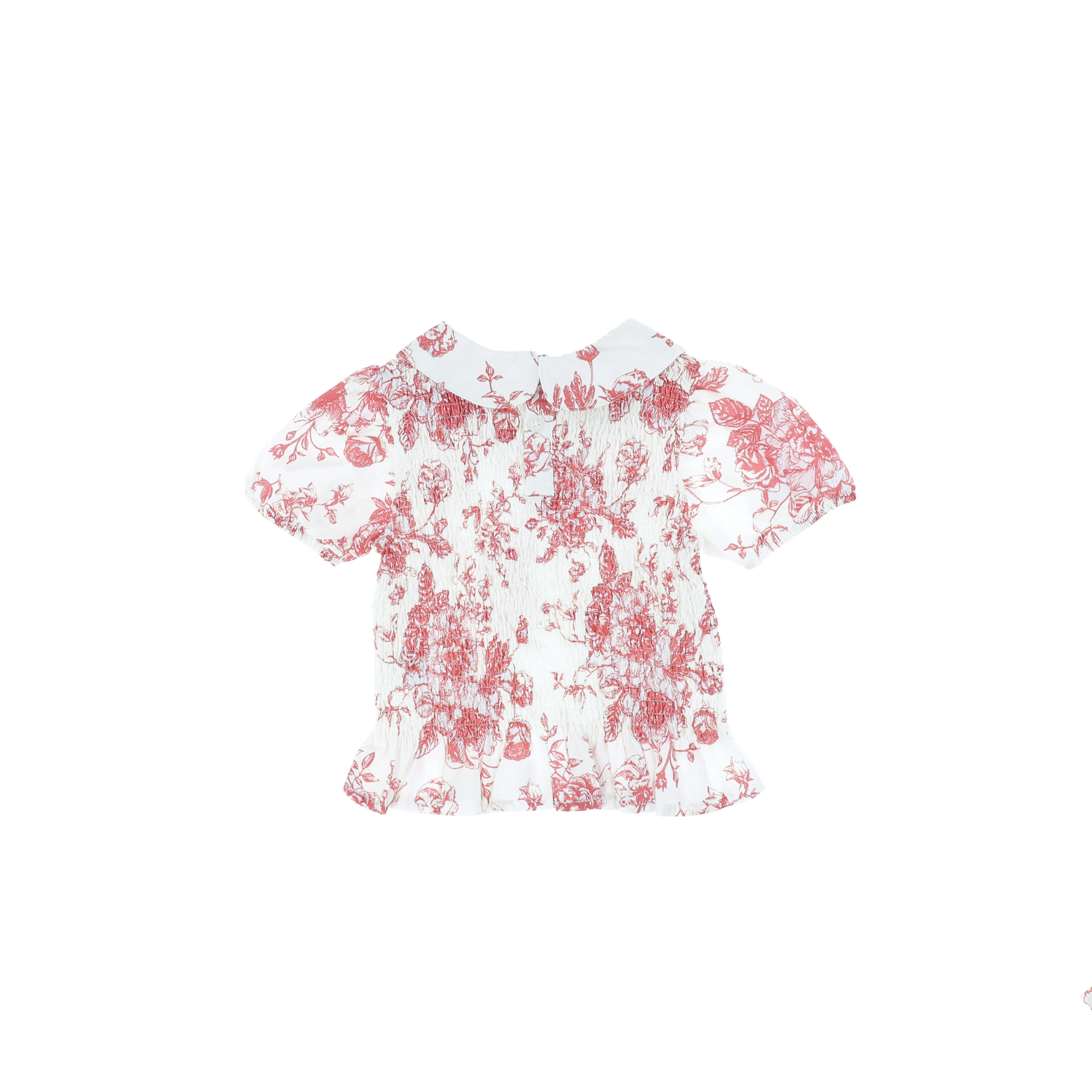 SHORT SLEEVES TOILE BLOUSE - Image 3