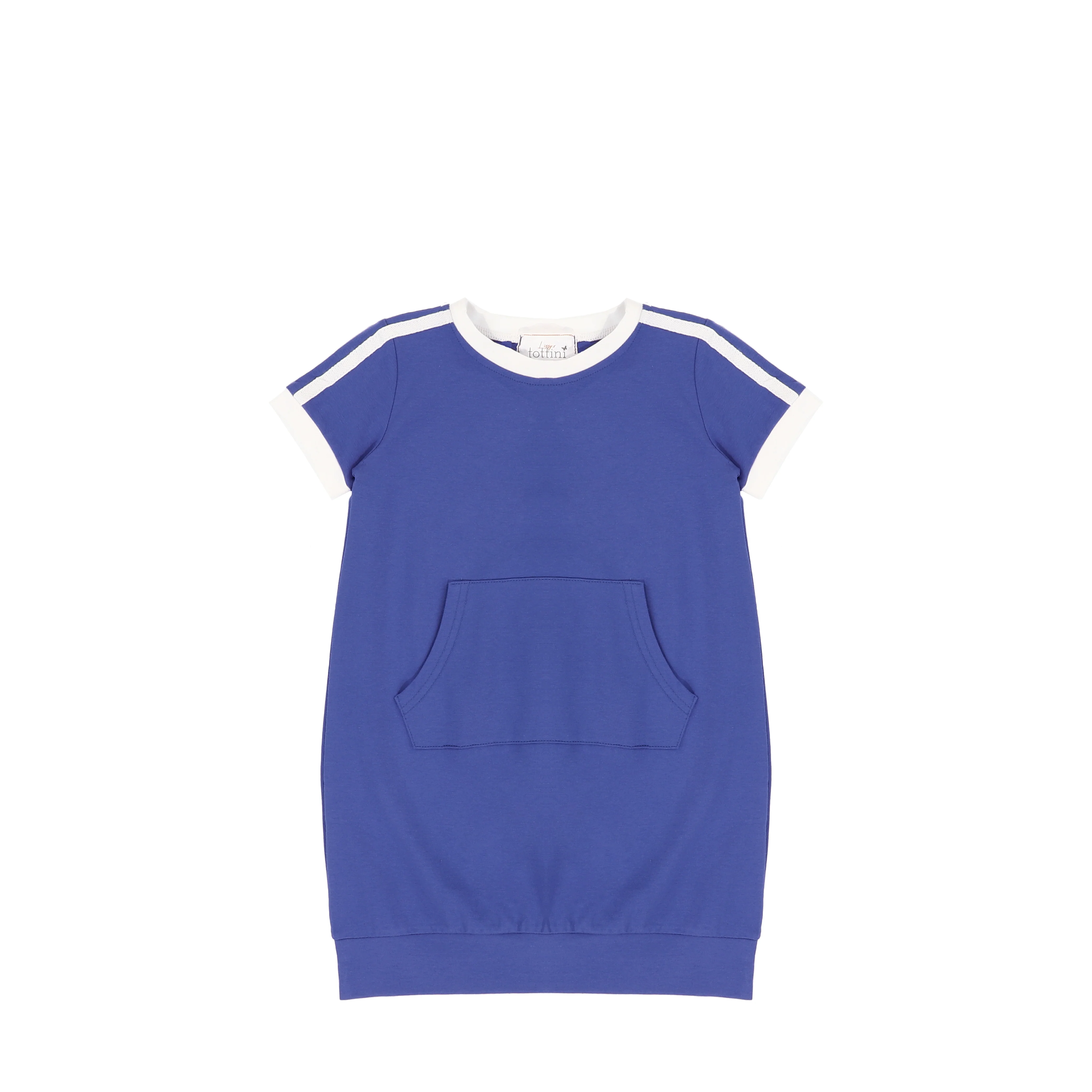 SHORT SLEEVES VARSITY STRIPE DRESS - Image 2