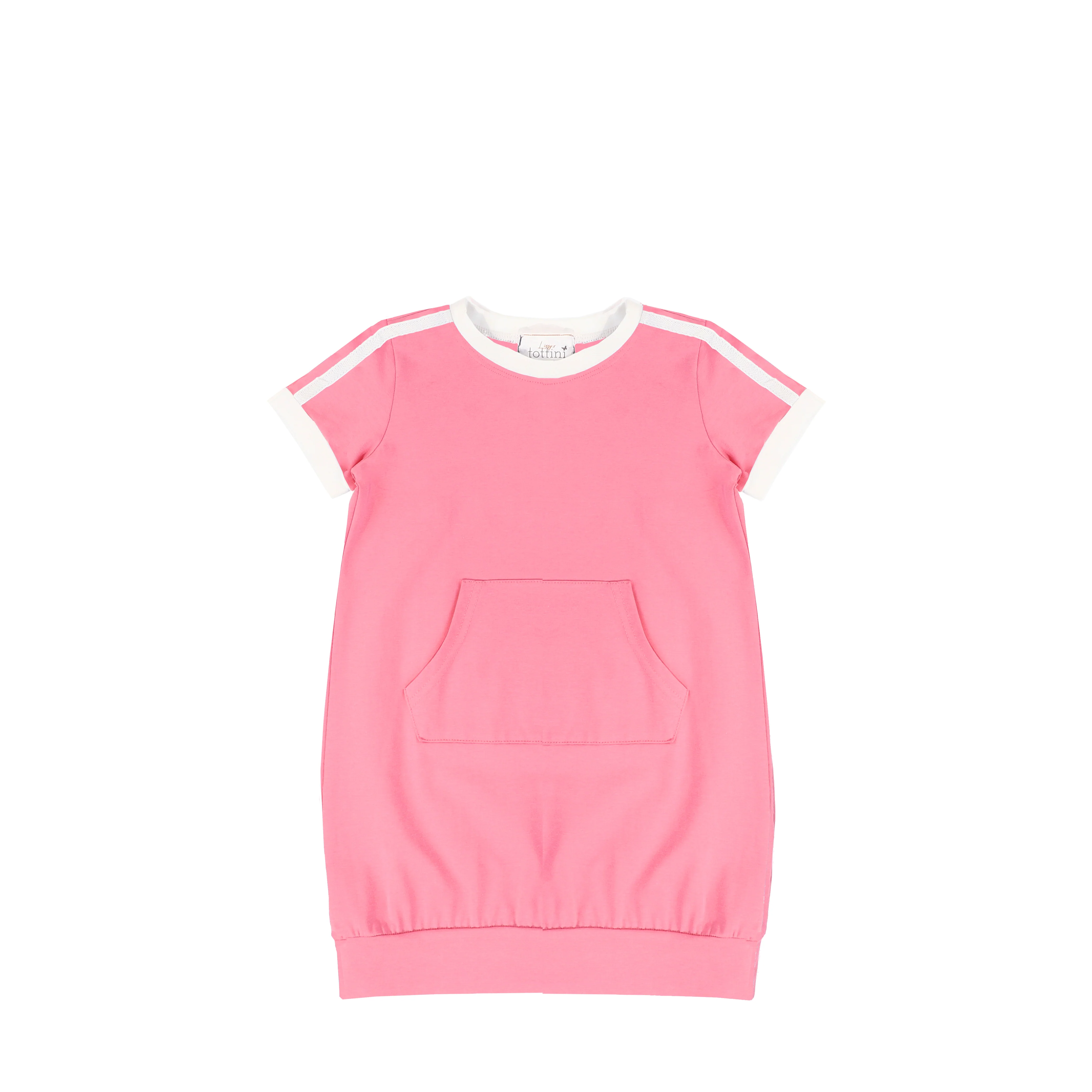 SHORT SLEEVES VARSITY STRIPE DRESS - Image 3