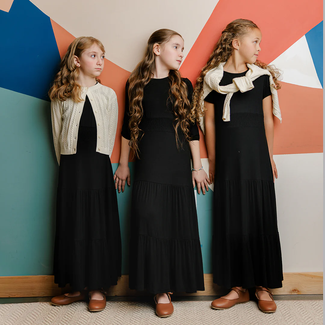 SHORT SLEEVES WAISTED MAXI DRESS - Image 3