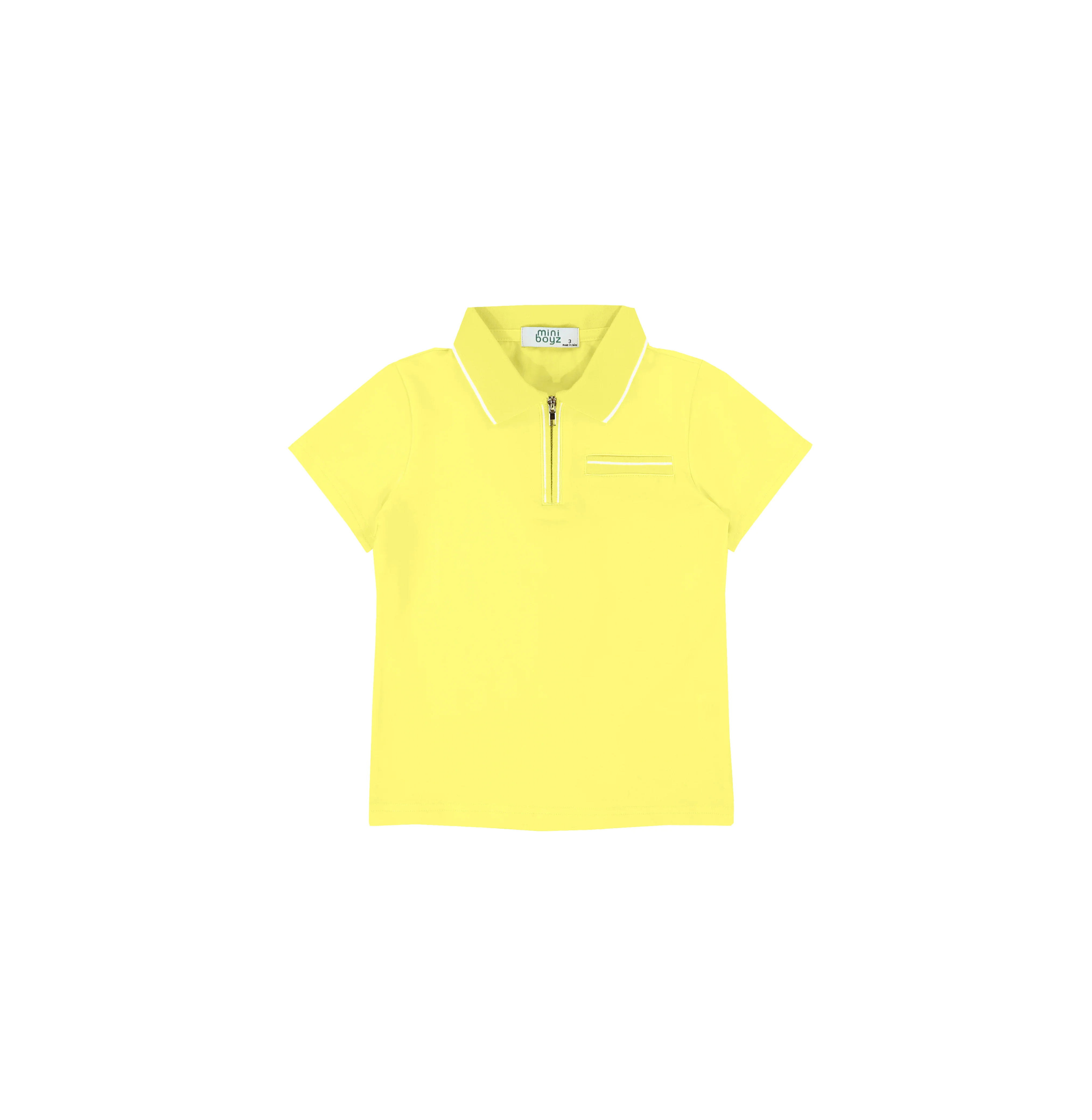 SHORT SLEEVES ZIPPER TRIM POLO - Image 5