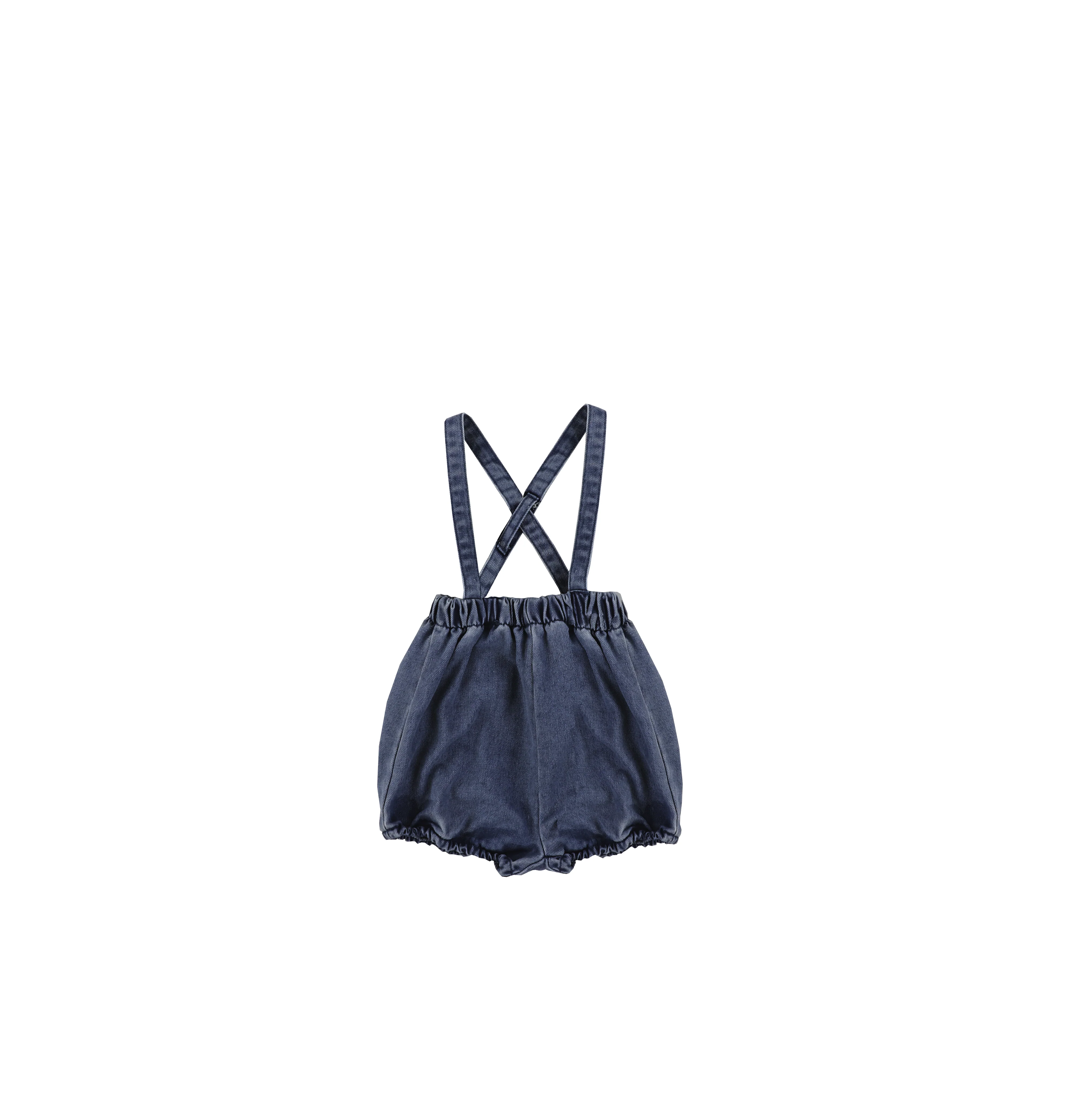 SOLID DENIM SUSPENDER BLOOMERS - Image 2