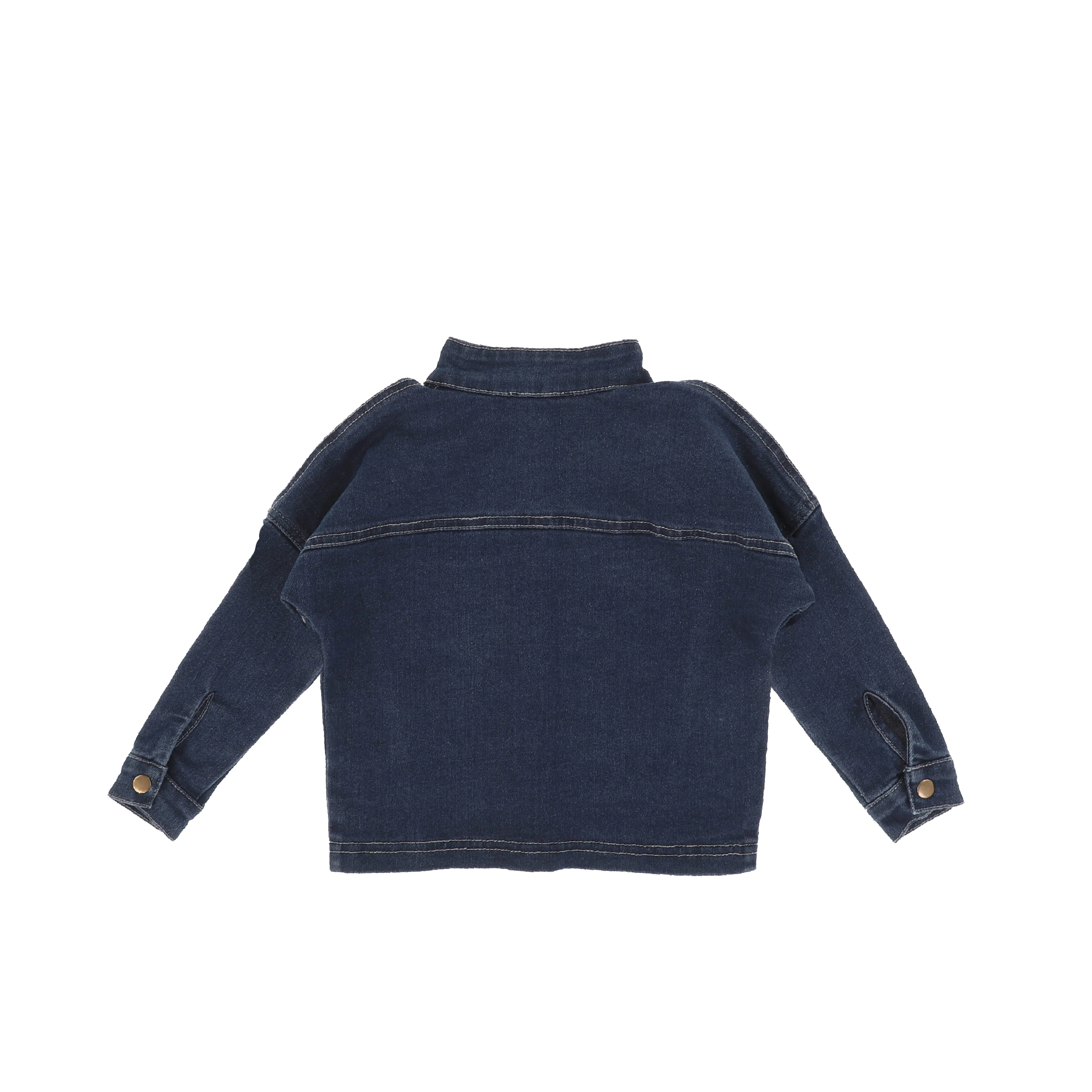 STITCHED DENIM SHIRT JACKET - Image 3