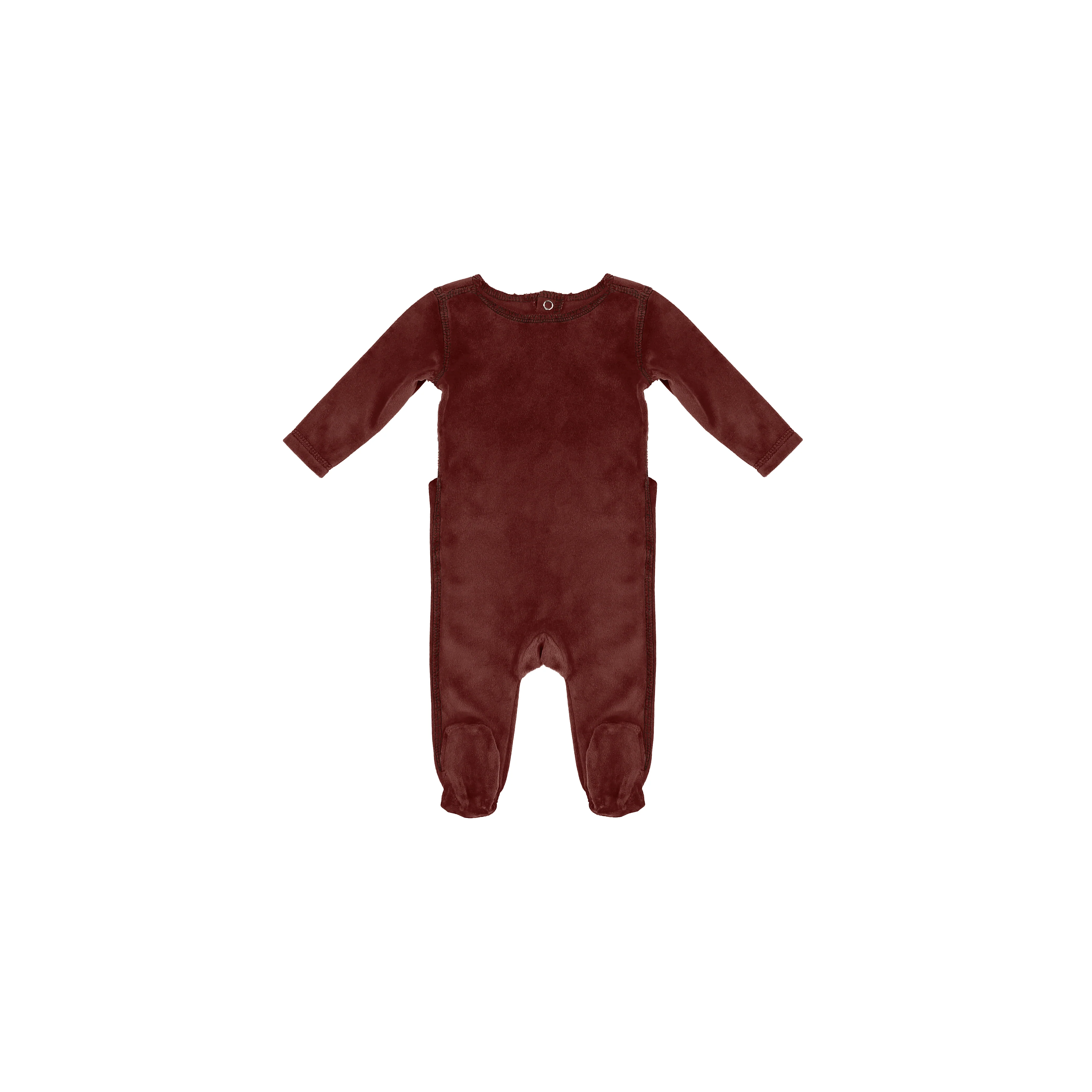 STITCHED VELOUR FOOTIE - Image 2