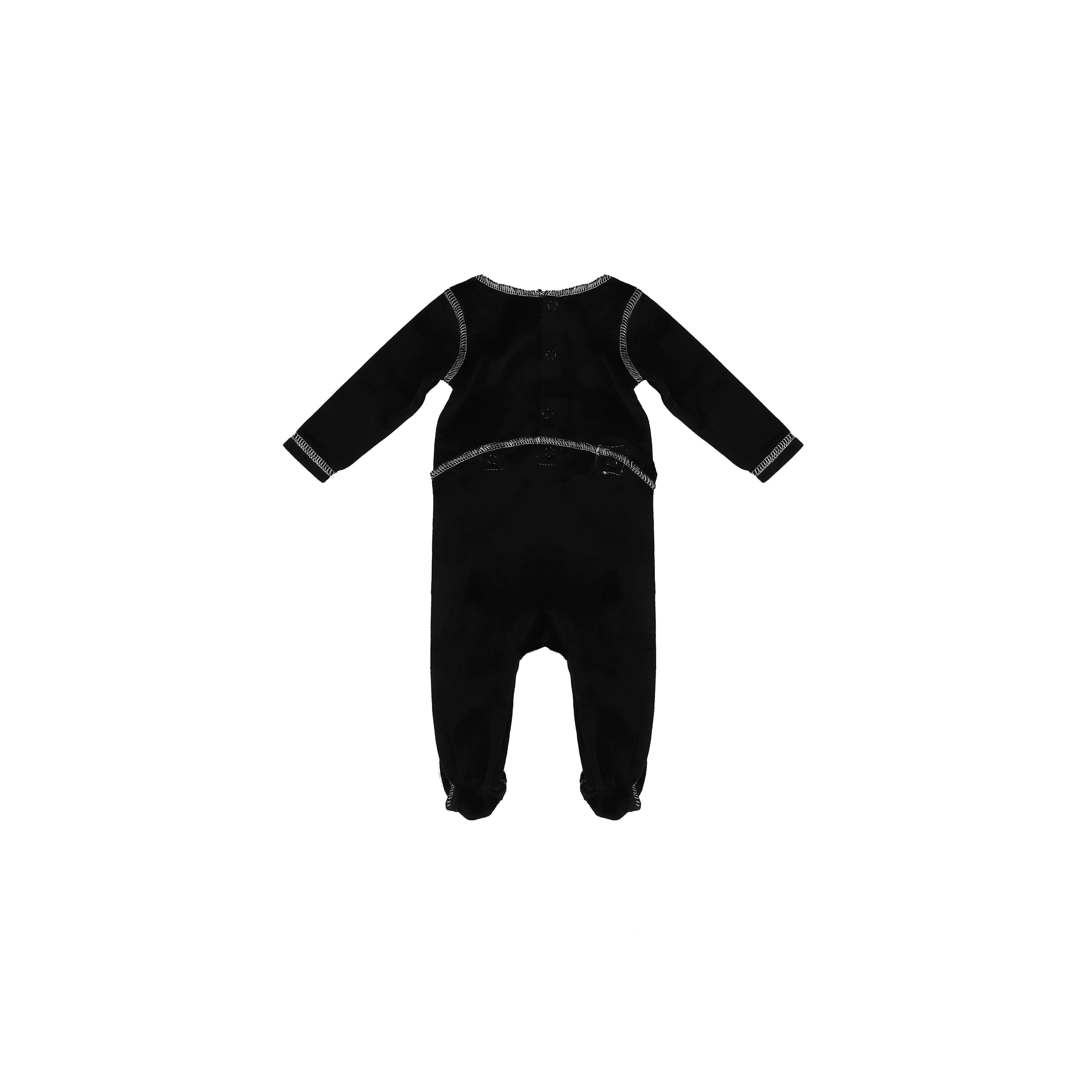 STITCHED VELOUR FOOTIE - Image 5