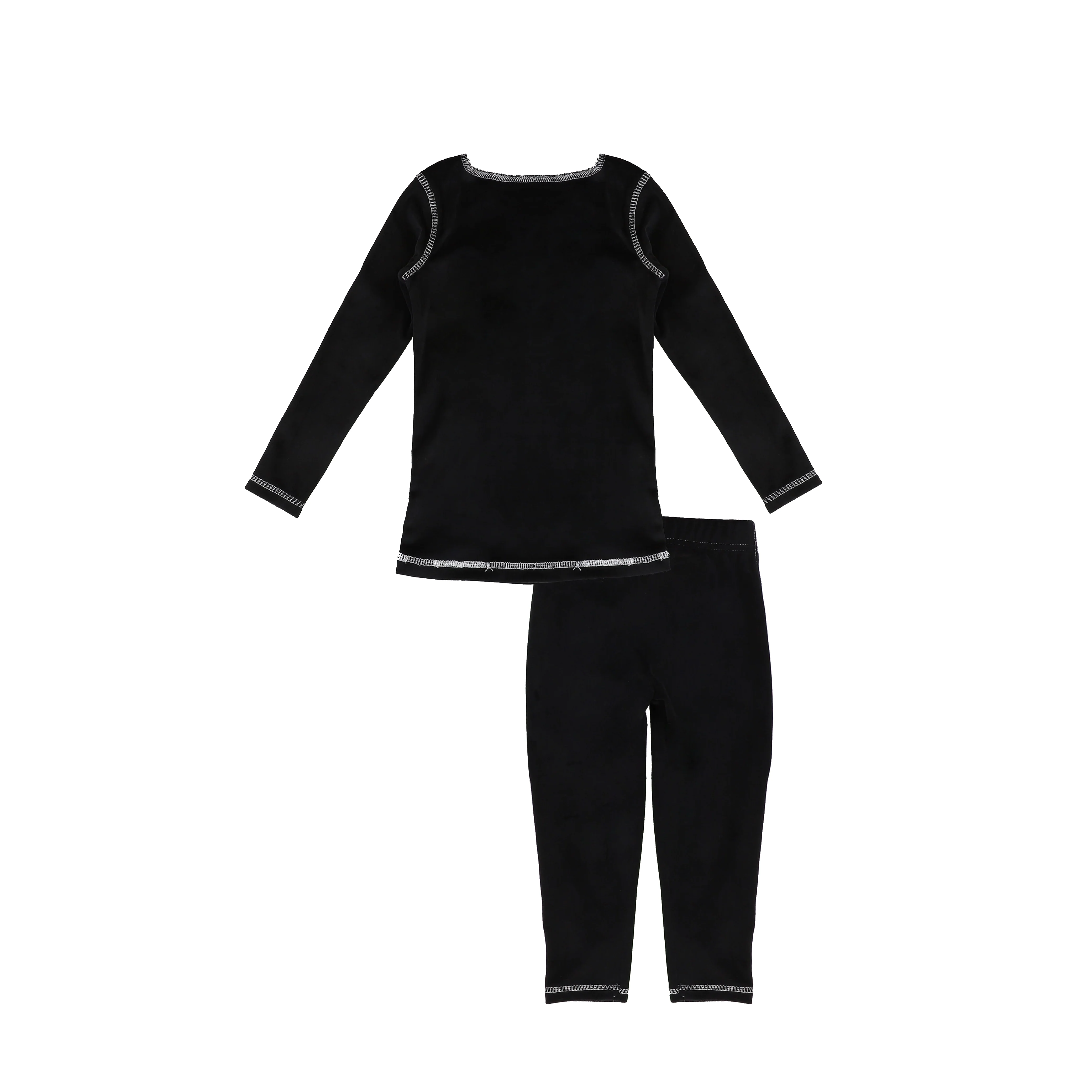 STITCHED VELOUR PAJAMAS - Image 5