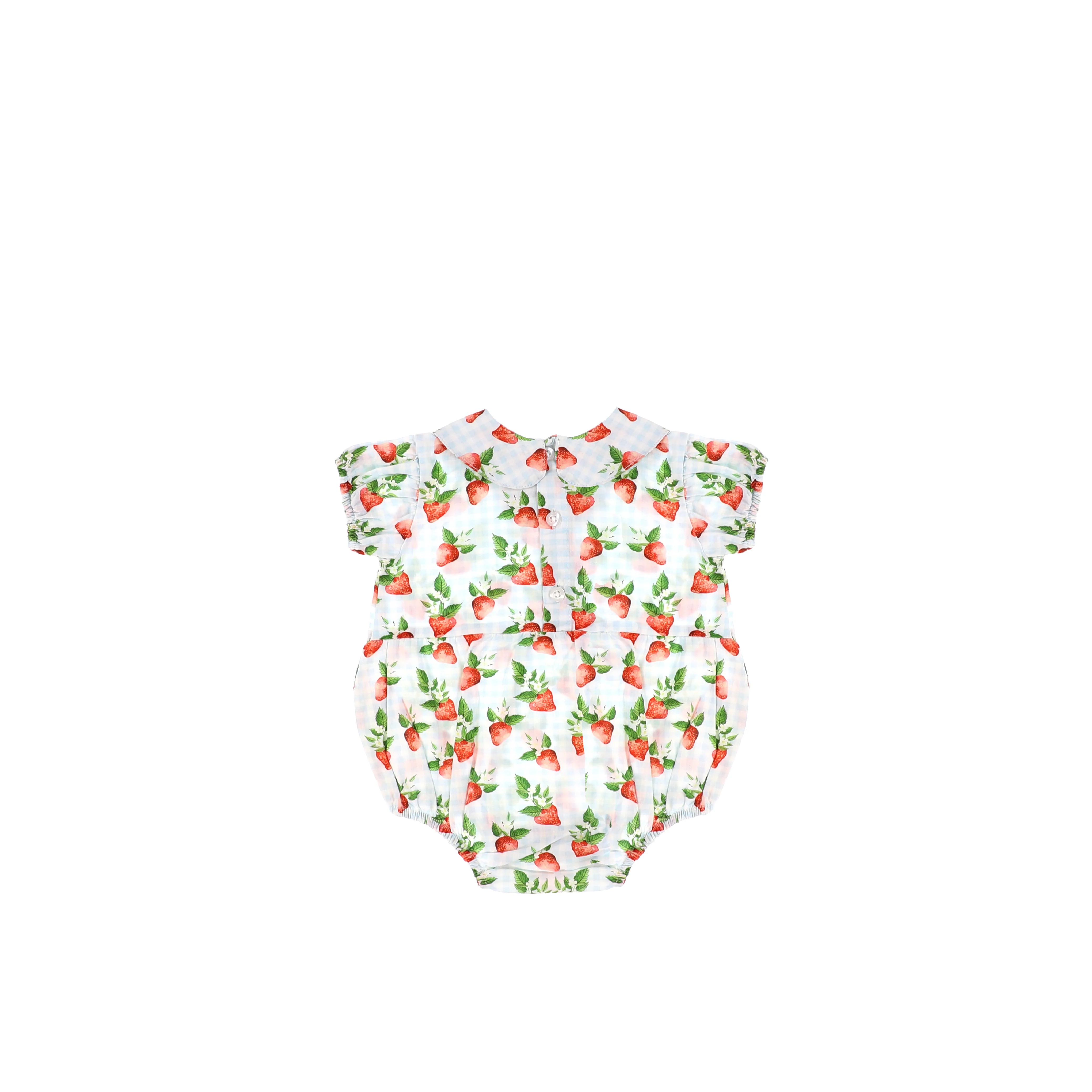 STRAWBERRY GINGHAM ROMPER - Image 2