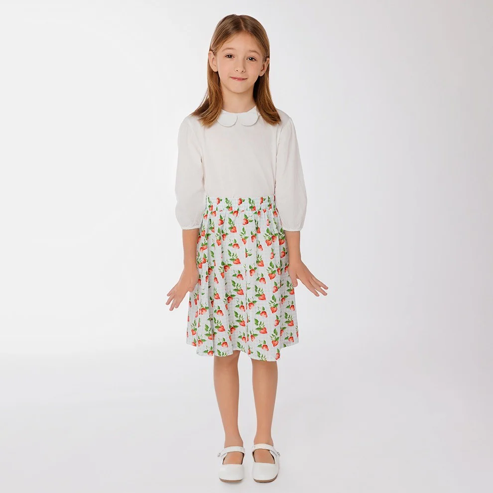 STRAWBERRY GINGHAM SKIRT - Image 2