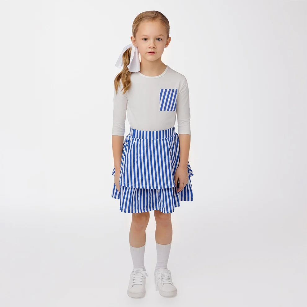 3/4 SLEEVES STRIPE POCKET TEE - Image 3