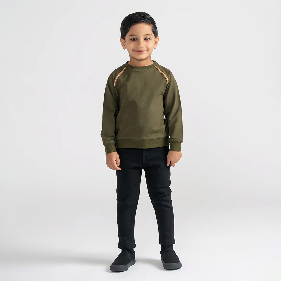 STRIPE TRIM SWEATSHIRT - Image 5