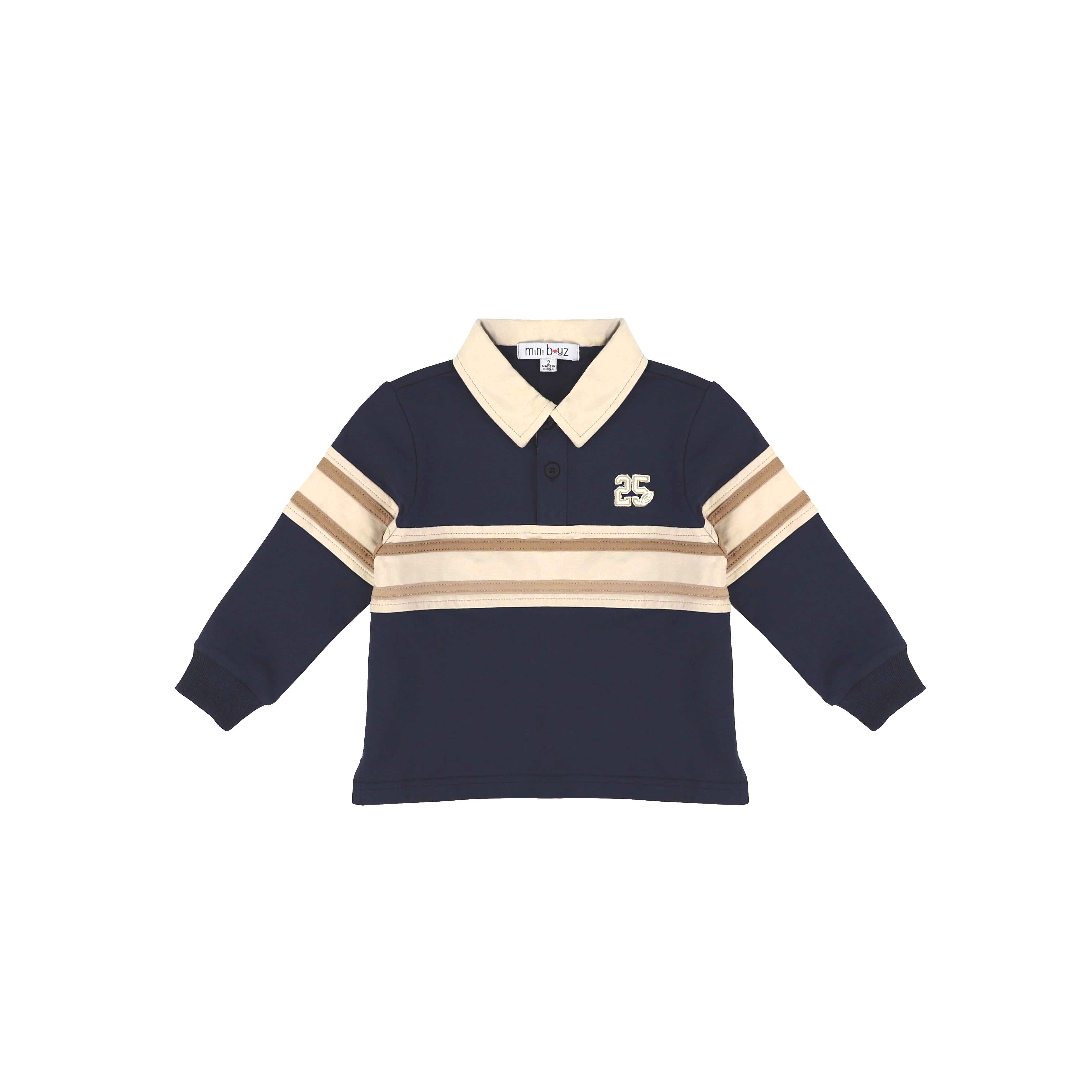 STRIPED NUMBER POLO - Image 2