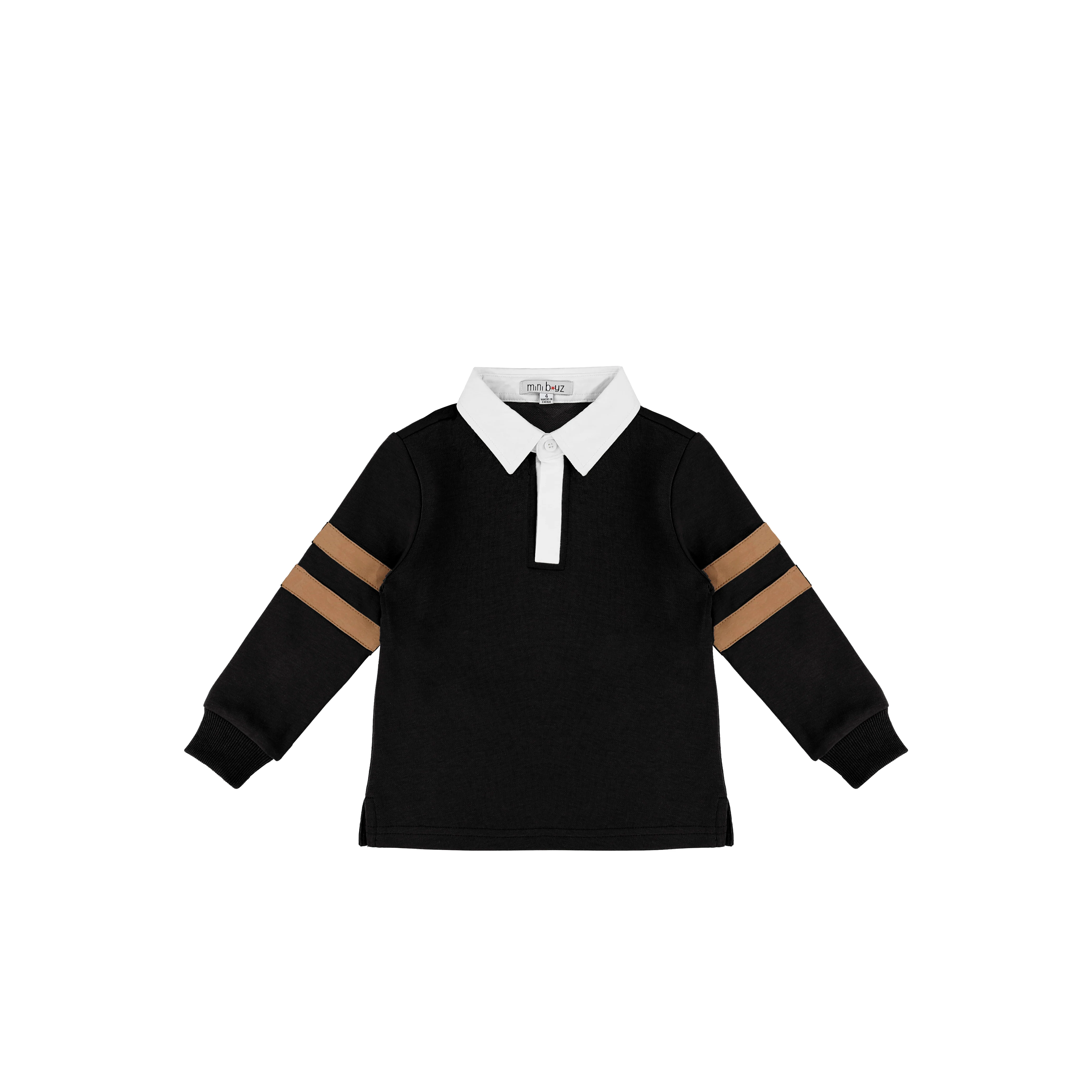 STRIPED SLEEVE POLO