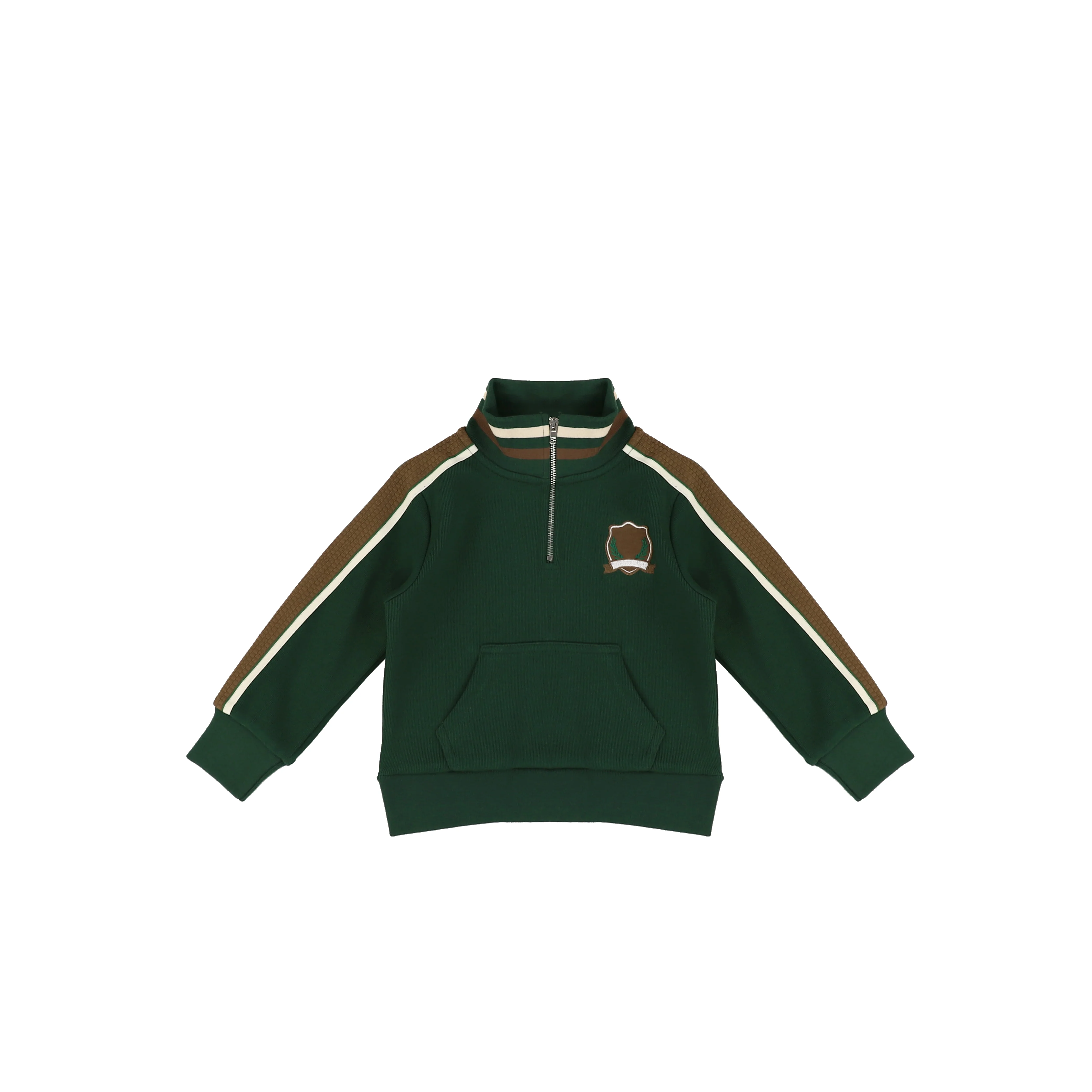 STRIPED SLEEVE ZIP TOP - Image 2