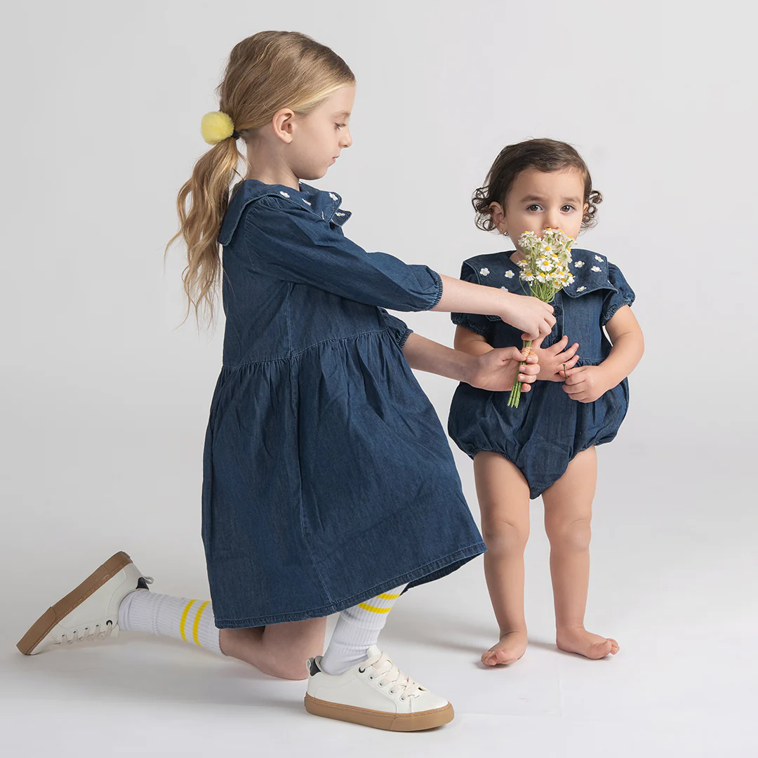 3/4 SLEEVES SUNFLOWER DRESS - Image 4