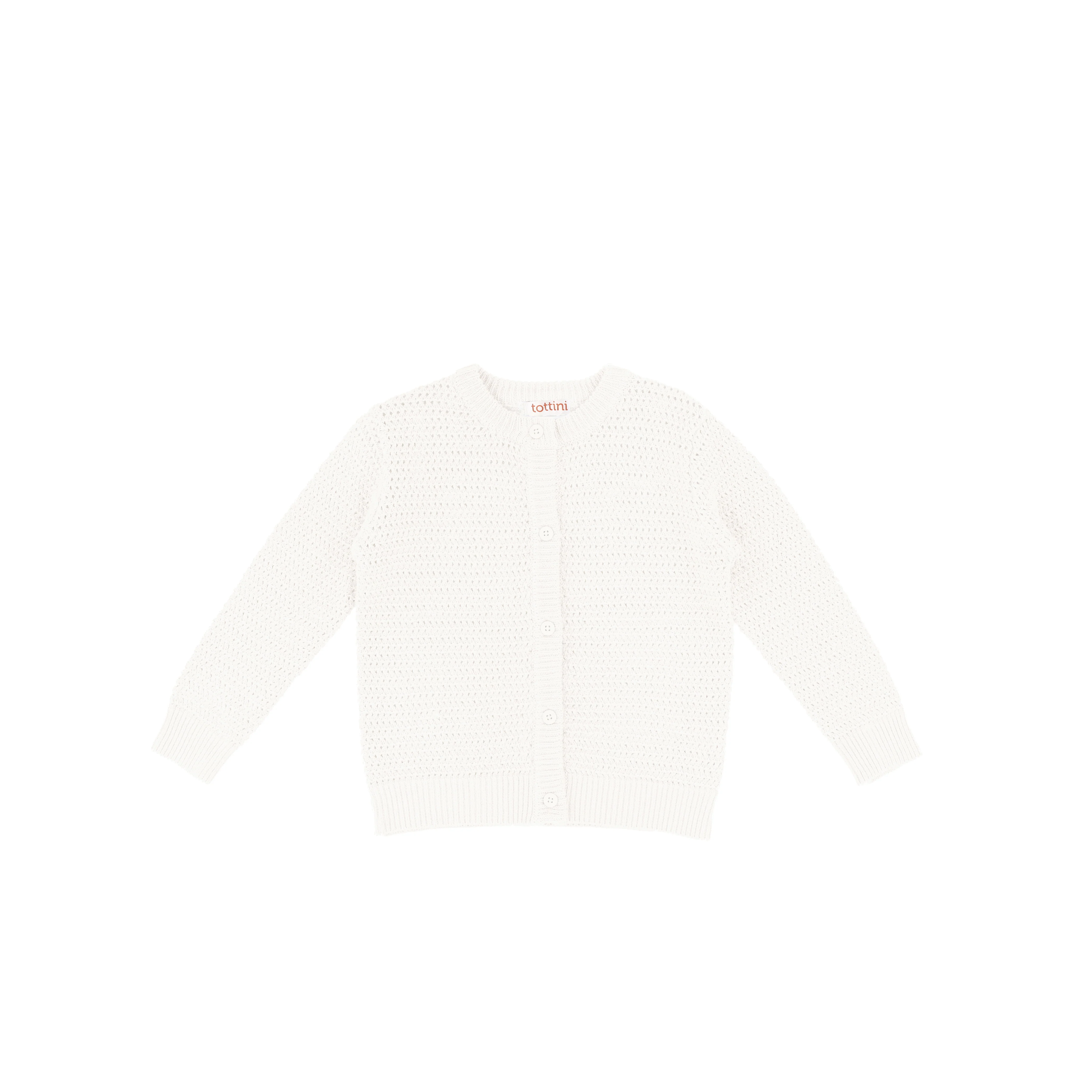 TEXTURED CREWNECK CARDIGAN - Image 3