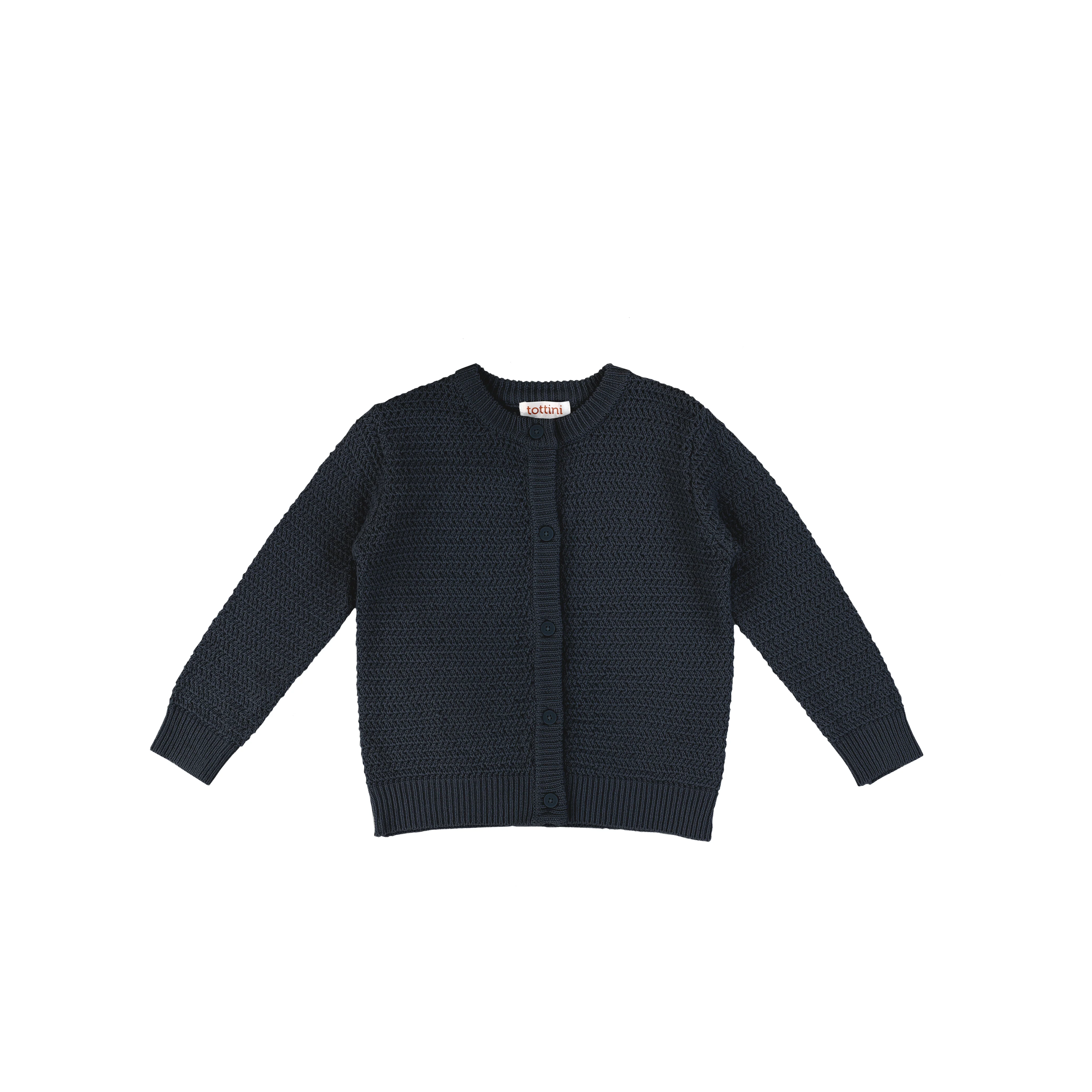 TEXTURED CREWNECK CARDIGAN - Image 5