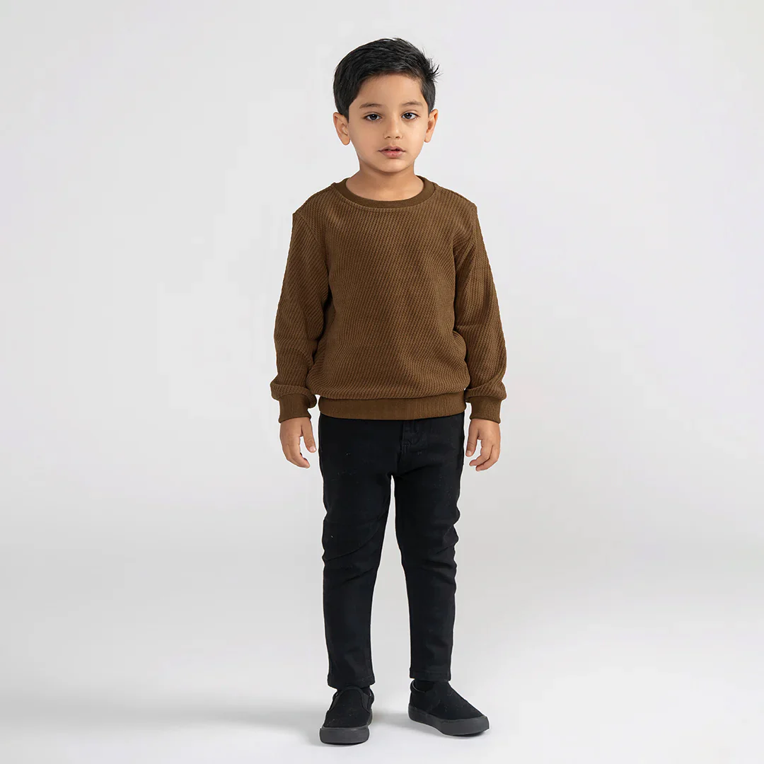 TEXTURED LINE SWEATSHIRT - Image 4