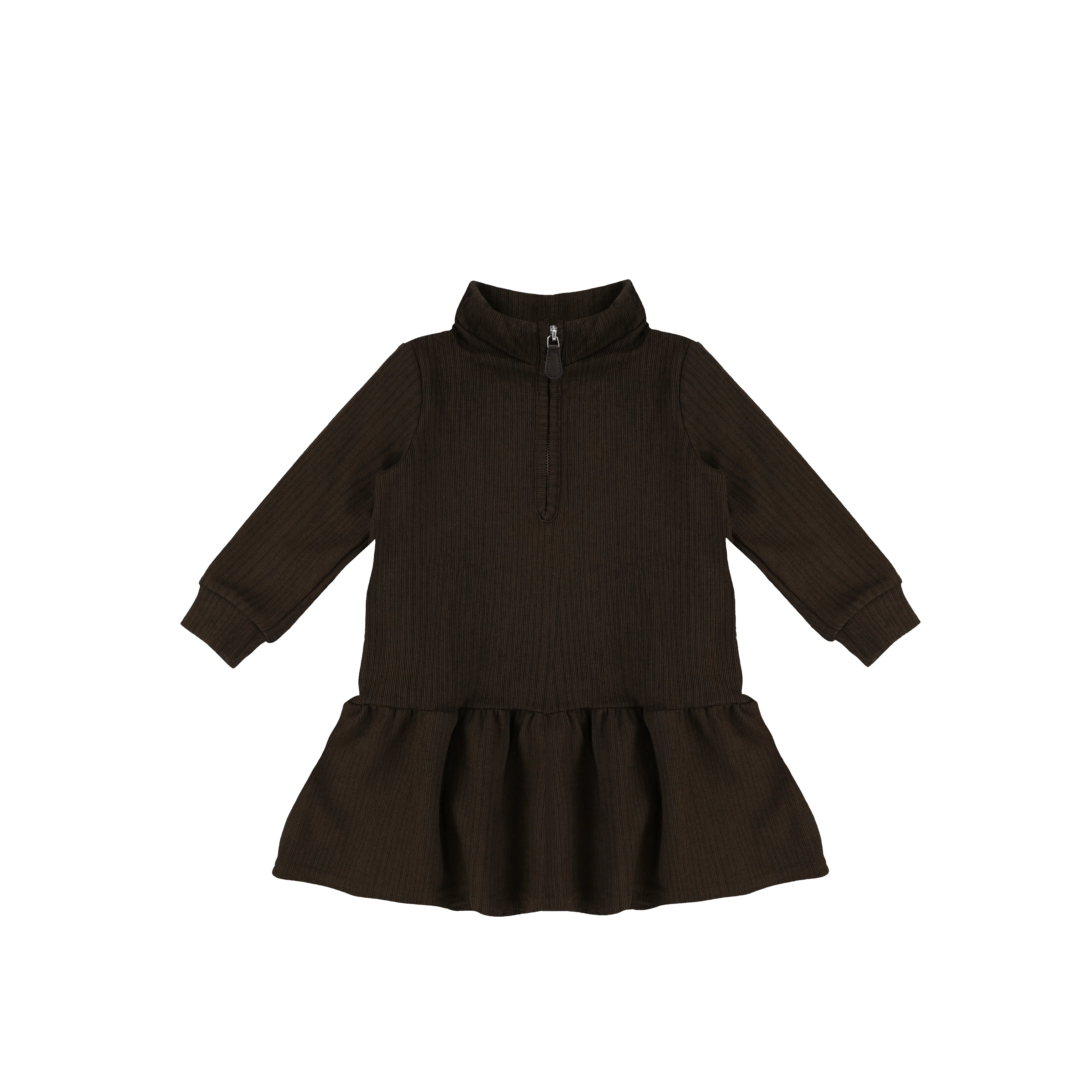 TEXTURED ZIP DRESS