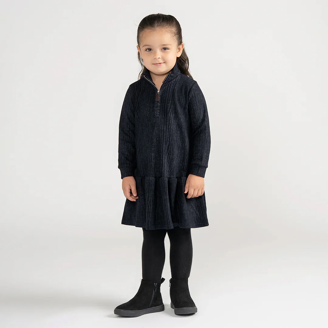 TEXTURED ZIP DRESS - Image 6