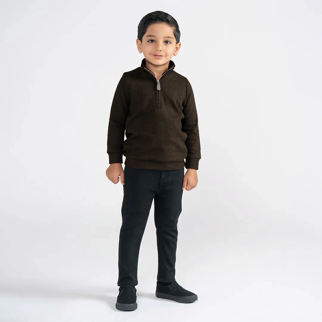 TEXTURED ZIP SWEATSHIRT - Image 6