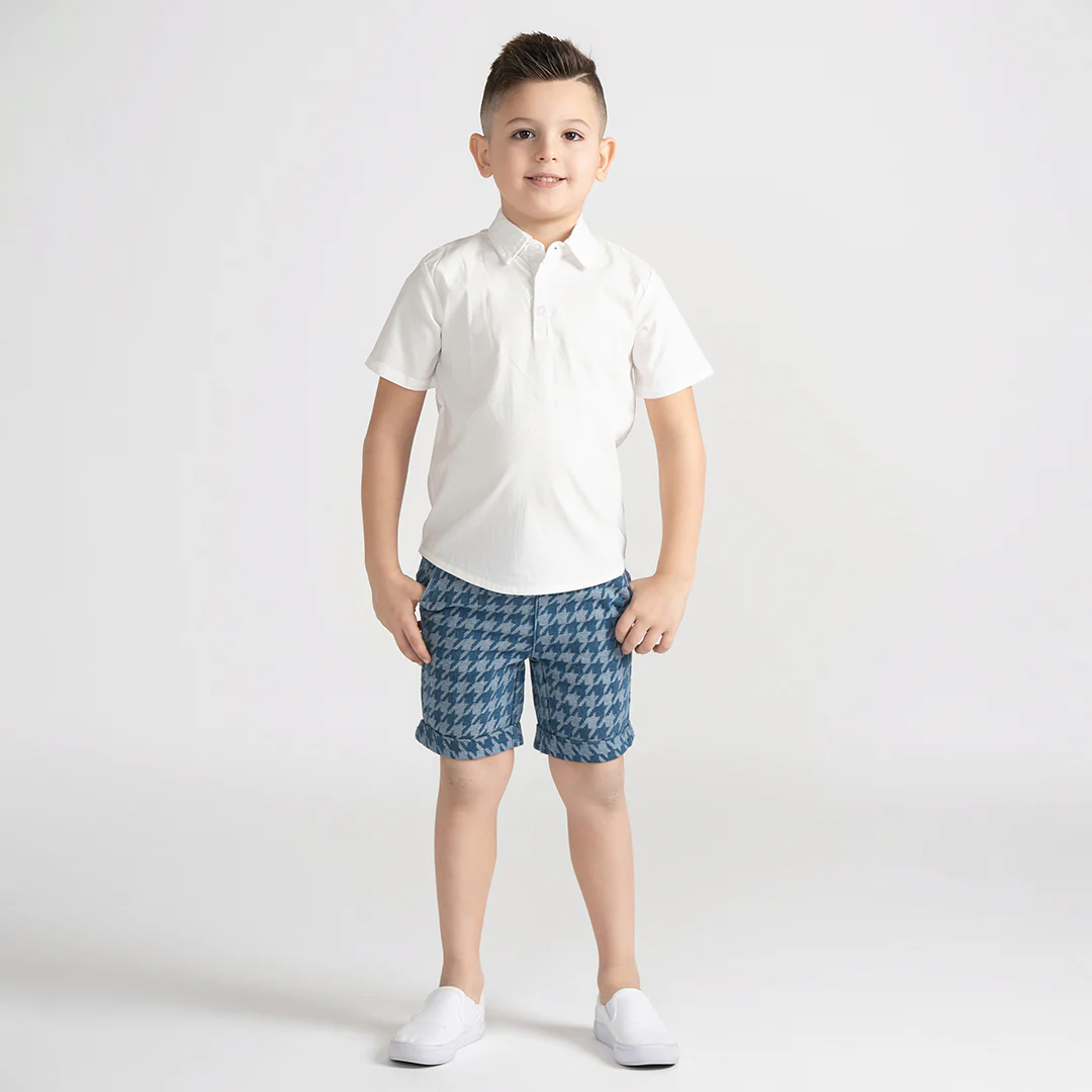 THREE BUTTON STRETCH SHIRT - Image 3