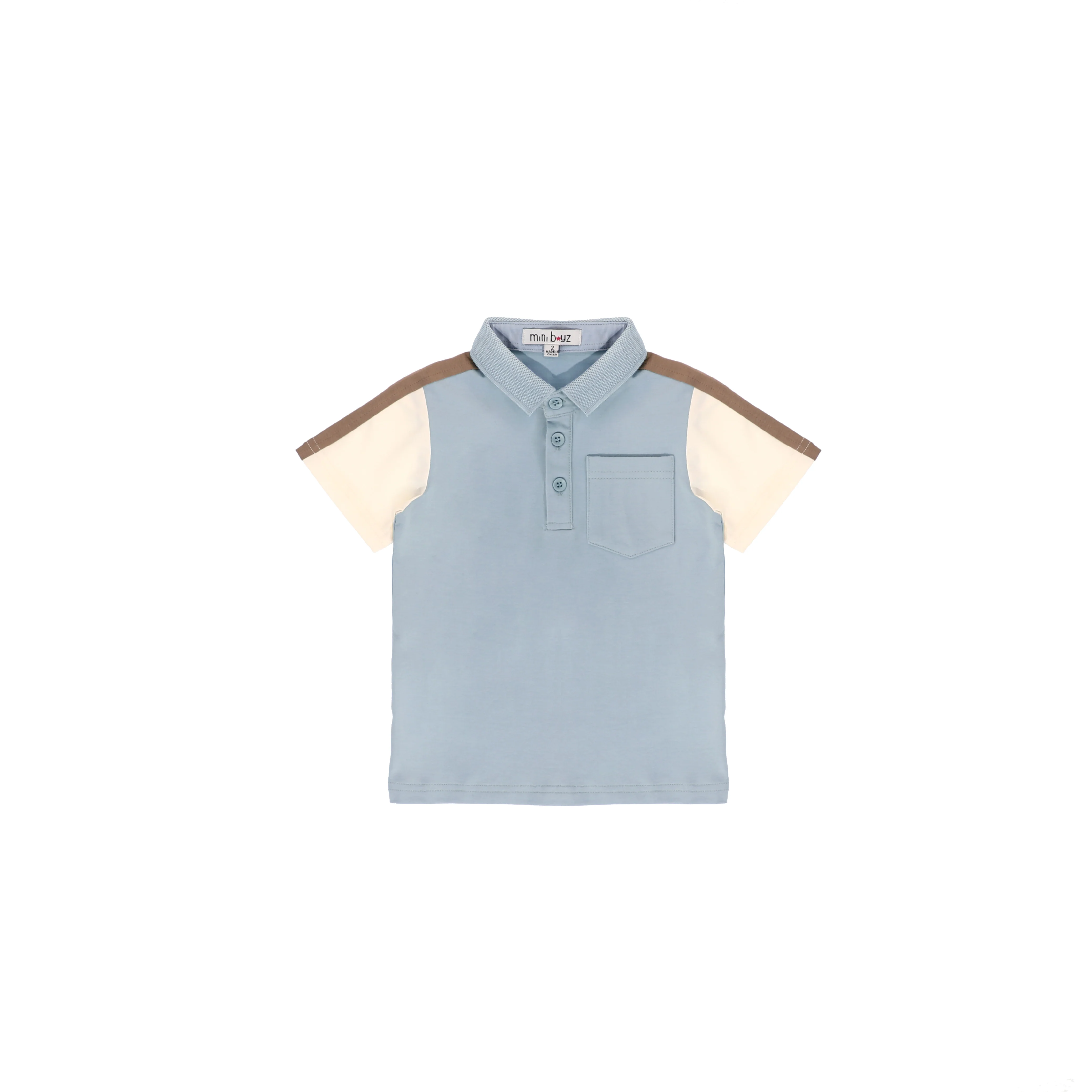 TWO TONE SLEEVE POLO