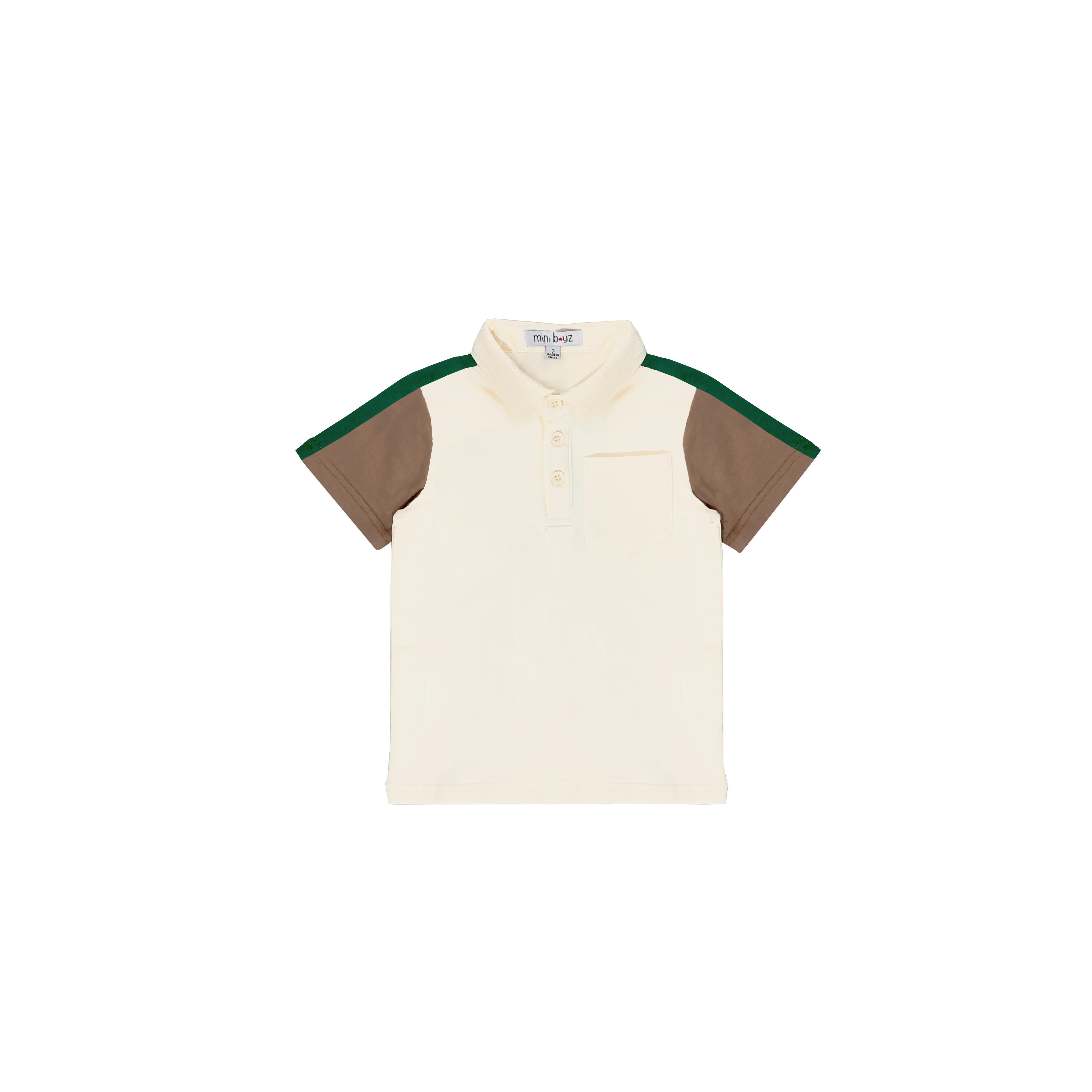 TWO TONE SLEEVE POLO - Image 2