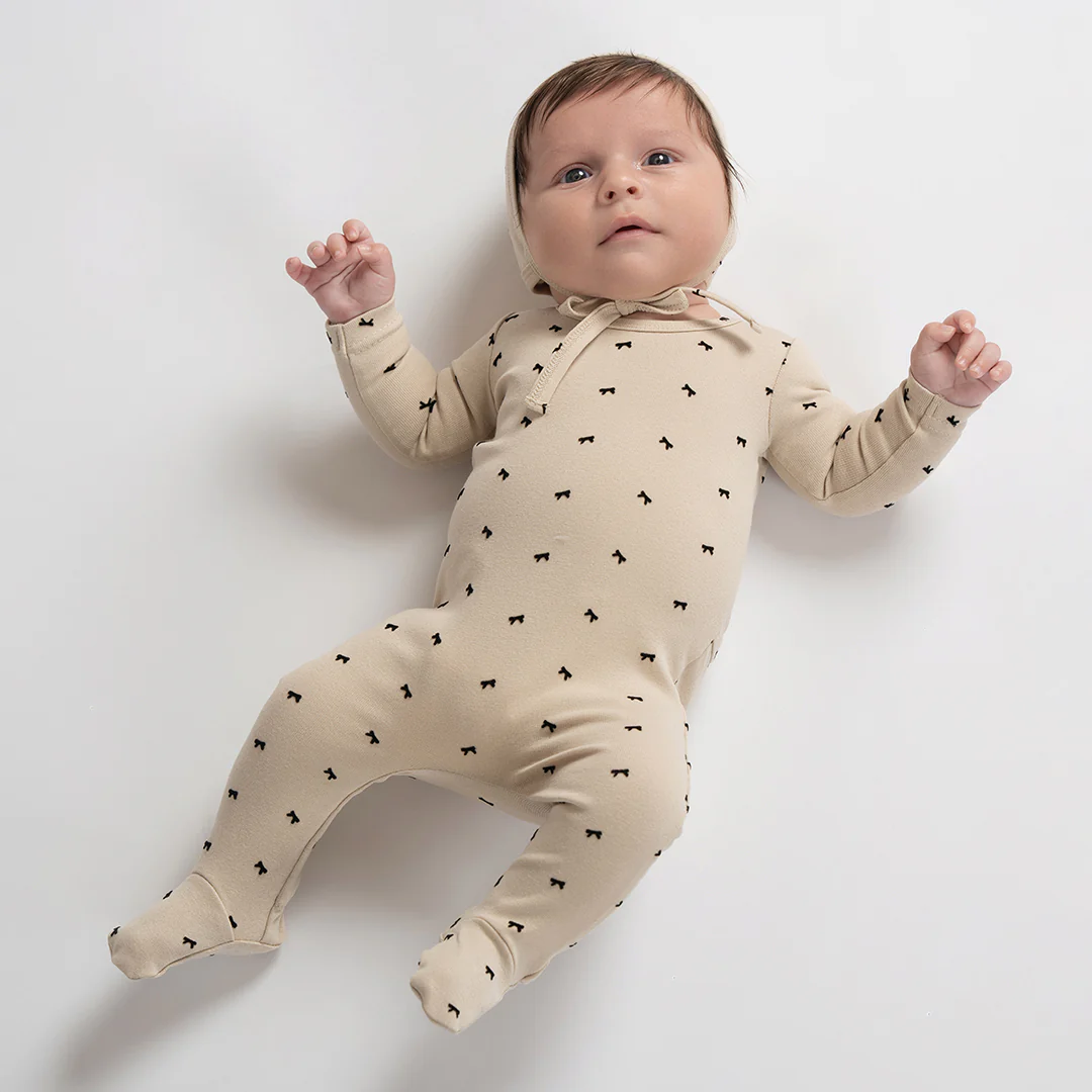 VELOUR BOW FOOTIE - Image 4