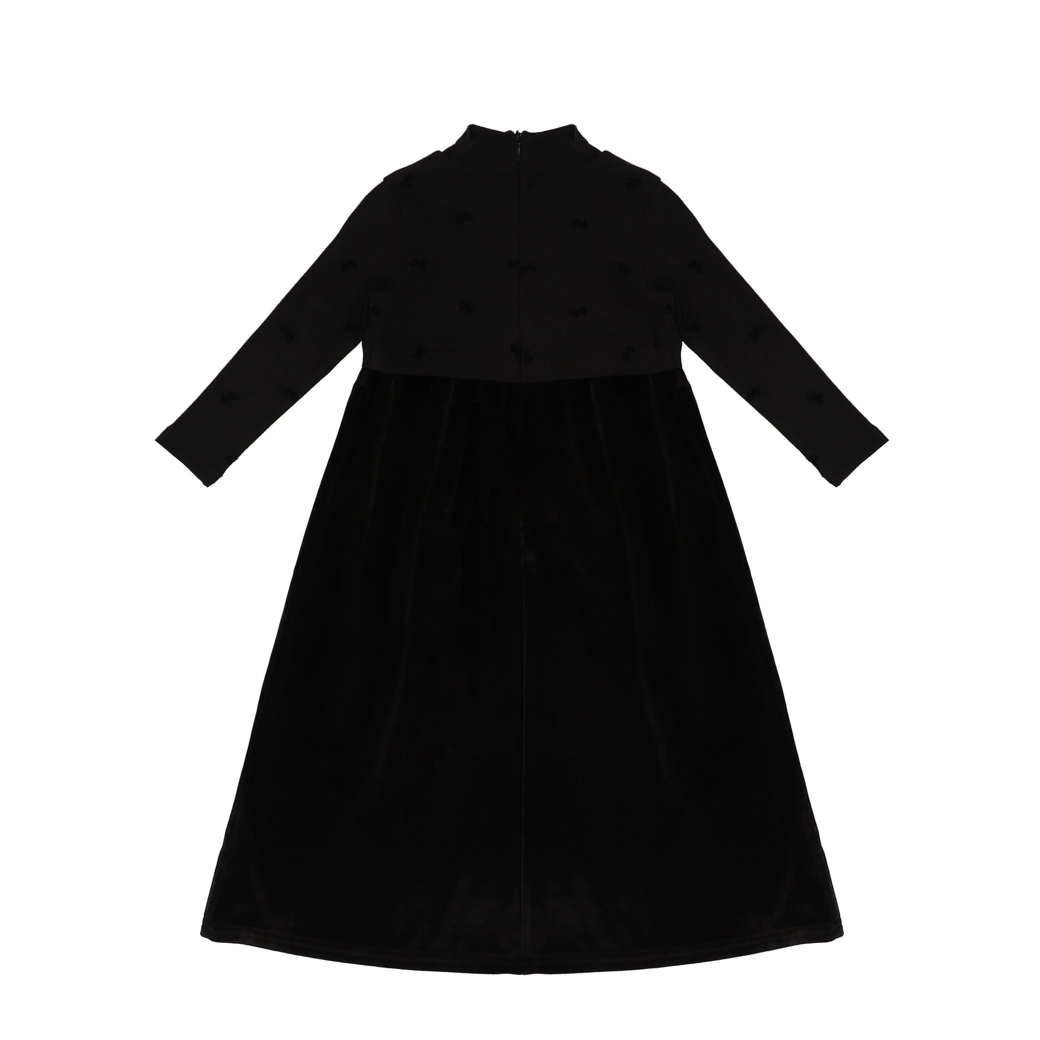 VELOUR BOW MAXI DRESS - Image 2