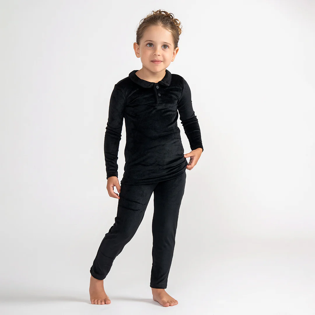VELOUR COLLAR PAJAMAS - Image 3