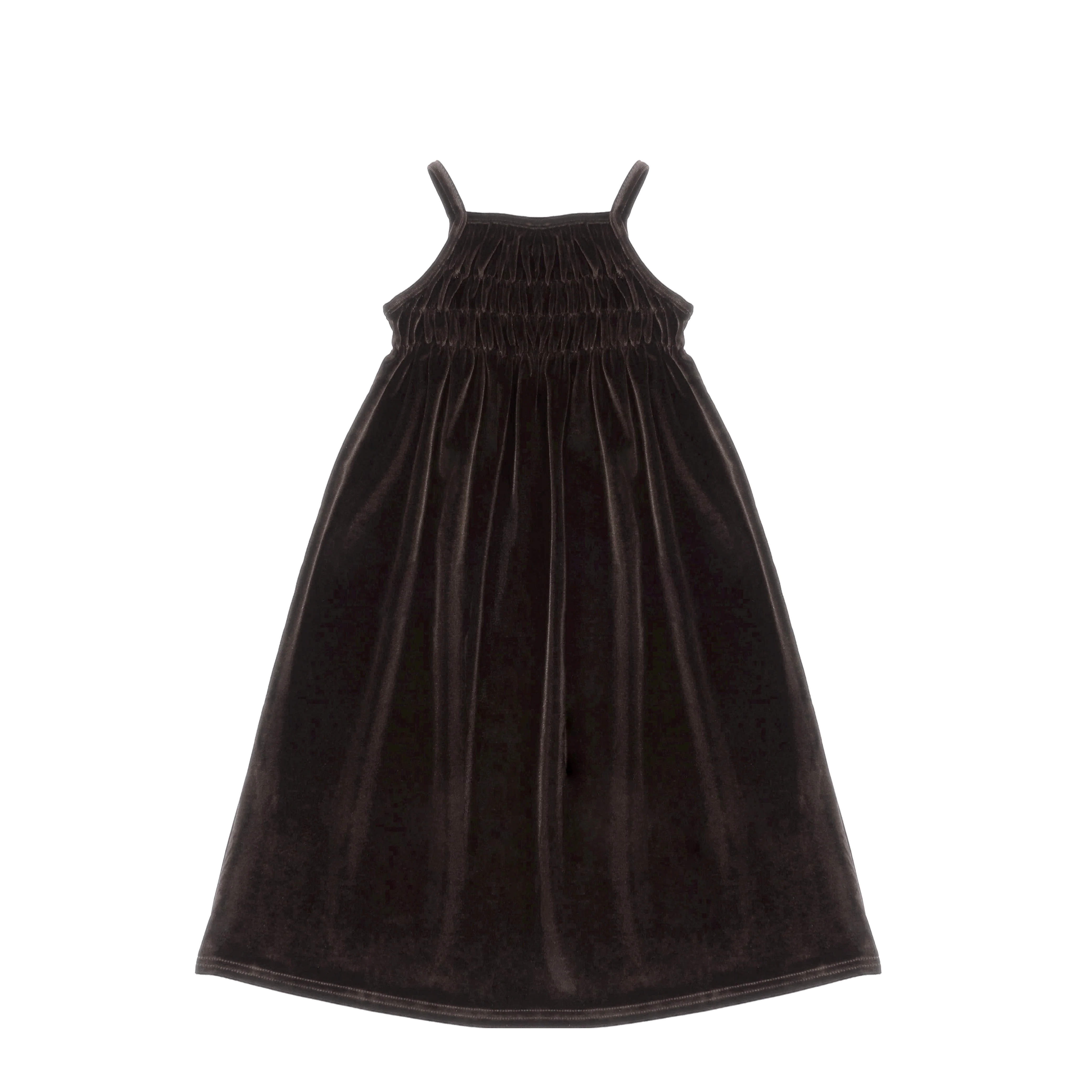 VELOUR SMOCKED MAXI JUMPER - Image 3
