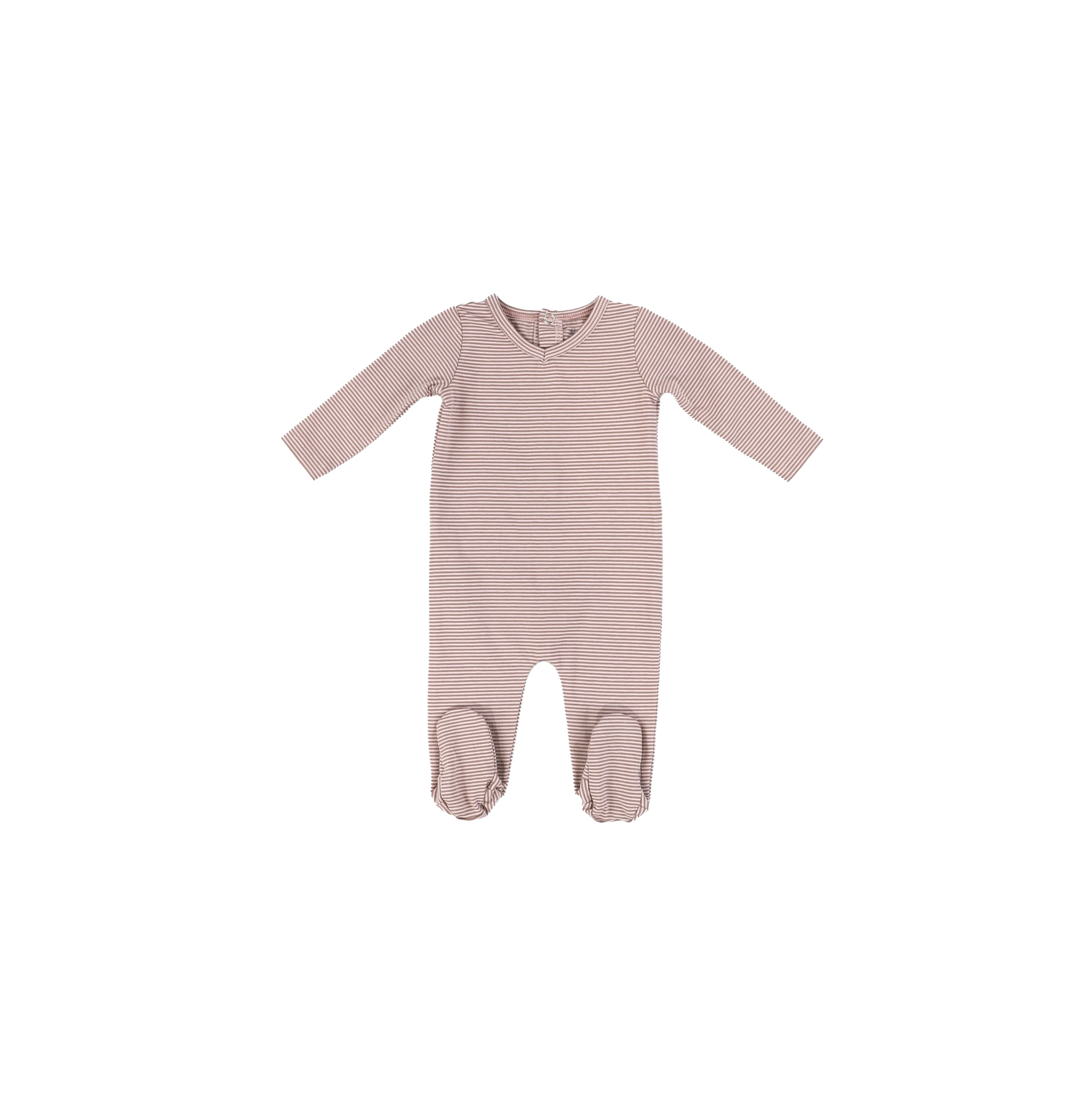 VNECK STRIPED FOOTIE - Image 4