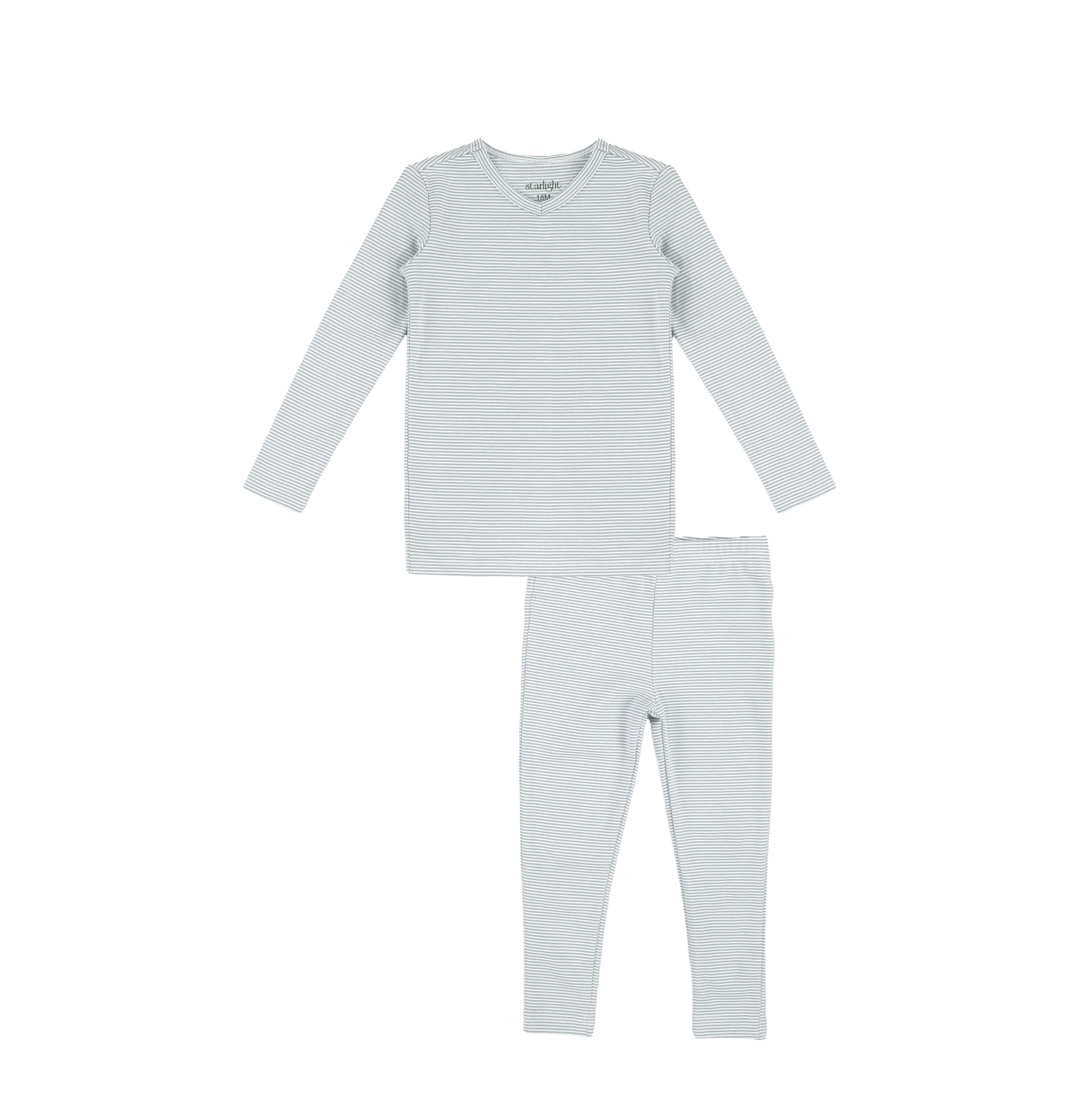 VNECK STRIPED PAJAMAS - Image 3