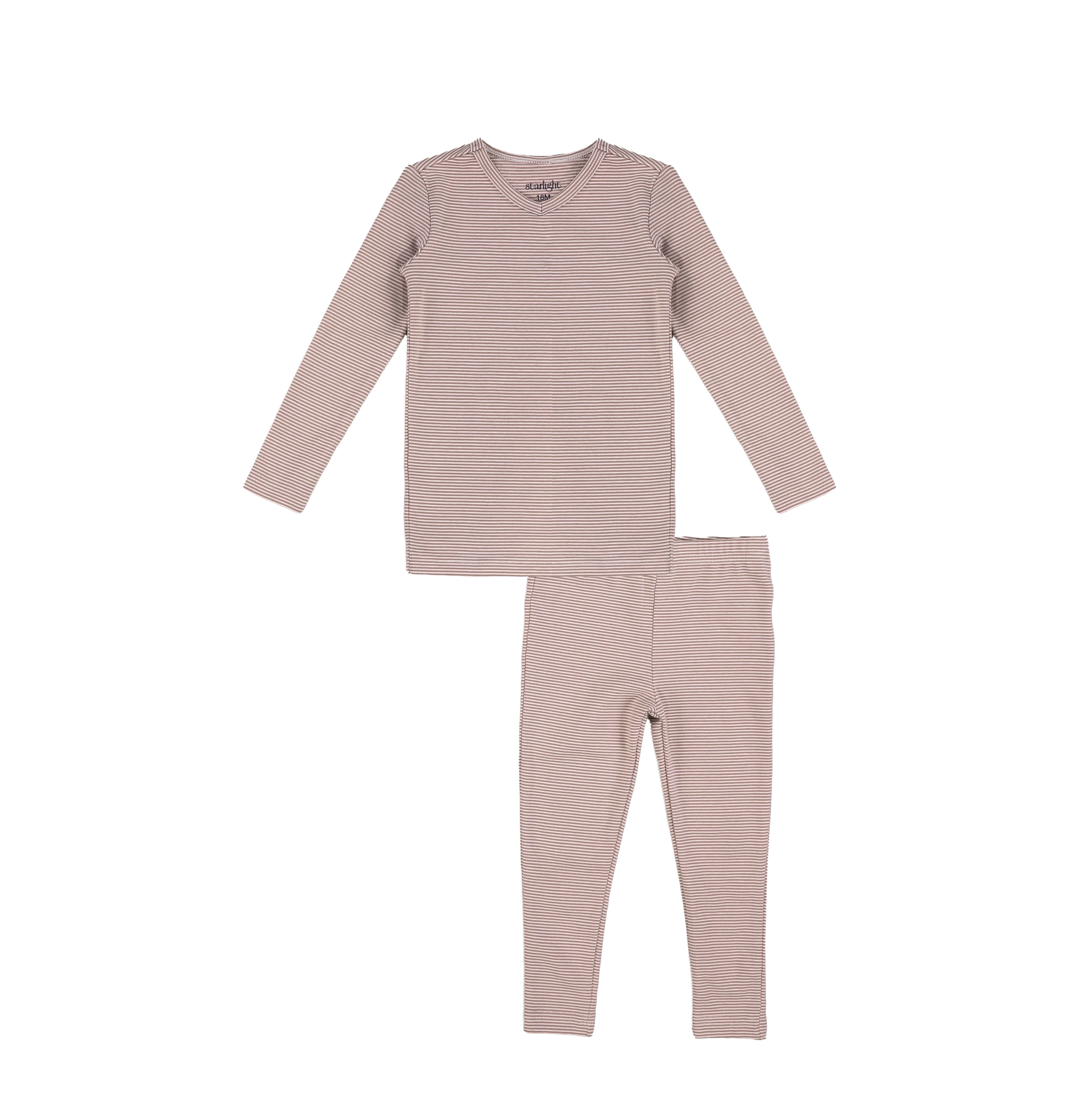 VNECK STRIPED PAJAMAS - Image 4